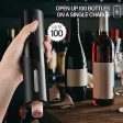 BALORIZ 4-in-1 Electric Wine Bottle Opener Kit Rechargeable Automatic Corkscrew Set with Foil Cutter, Vacuum Stopper, Pourer for Kitchen, Home, Bar, Restaurant, Wine Lovers, Christmas Gift for Him Online