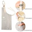 2 Pieces Cotton Linen Cooking Apron Adjustable Kitchen Apron Soft Chef Apron with Pocket for Women and Men Online now