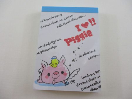 Cute Kawaii Crux I love Piggie Mini Notepad   Memo Pad - Stationery Design Writing Collection For Cheap