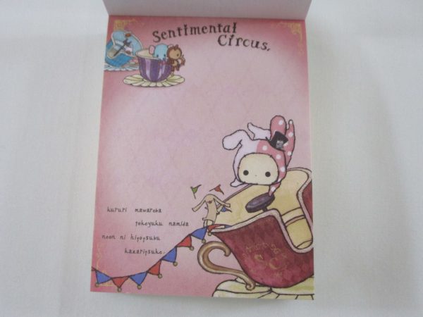 Cute Kawaii San-X Sentimental Circus Mini Notepad   Memo Pad - H - Vintage Rare Online Hot Sale