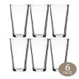 Modvera Drinkware Beer Pint Glass 16 Ounce | Versatile Cocktail Shaker Beer Glass | Perfect for the Pub, Home Bar, or Everyday Use | Ultra Clear Strong Rim Tempered Mixing Beer Glass | Set of 6 Online