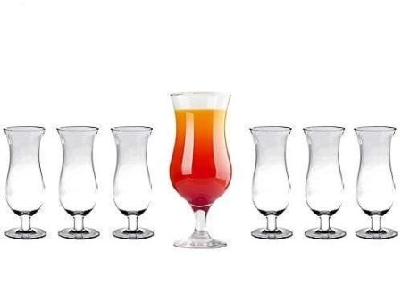 Tiger Chef Plastic Drinking Glasses - Acrylic Unbreakable Wine Glass Shatter-Proof Tumblers - Reusable Party Cups Drinkware (6 Pack, Hurricane 16 Oz) Online Sale