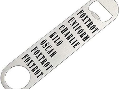 Funny Military Alphabet Speed Bottle Opener Heavy Duty Gift For Veteran Hot on Sale