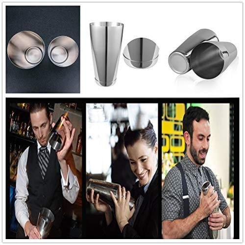 Boston Cocktail Shaker : 18oz Unweighted & 28oz Weighted Professional Bartender Kit, LUCKYGOOBO Premium Stainless Steel Martini Shaker,Bar Set. Discount