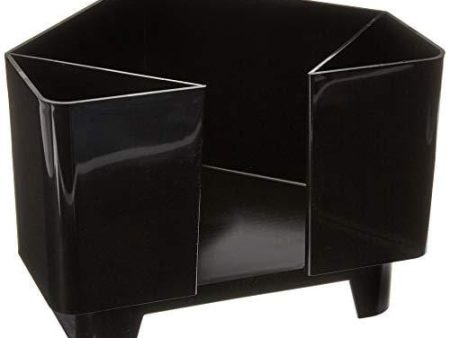 Co-Rect Plastic Bar Caddy with Triangular Design, Black For Cheap