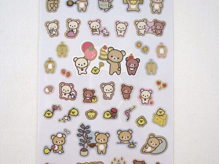 Cute Kawaii San-X Rilakkuma Strawberry Sticker Sheet 2024 C - for Planner Journal Scrapbook Craft Notebook Gift (Copy) Cheap