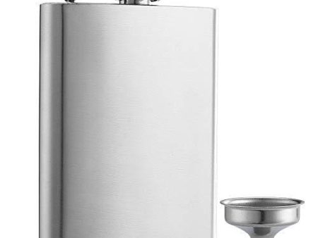 YWQ Solid Flasks Stainless Steel Flask & Funnel Set, 8 oz Online now