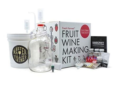 Master Vintner Fresh Harvest One Gallon Small Batch Fruit Wine Making Kit Supply