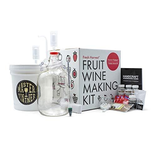 Master Vintner Fresh Harvest One Gallon Small Batch Fruit Wine Making Kit Supply