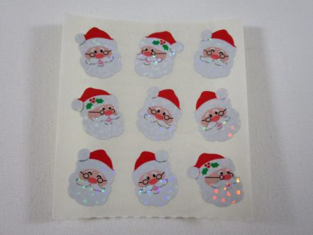 Sandylion Santa Christmas Glitter Sticker Sheet   Module - Vintage & Collectible Discount