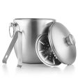 Bellemain Stainless Steel Ice Bucket with Lid - Double Wall Insulated Ice Bucket for Cocktail Bar, Parties, Buffet - Bartender Ice Cube Holder with Drip Tray, Tongs - 3 Liter Large Ice Container For Sale