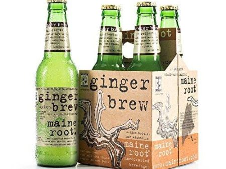 Maine Root Hand Crafted Ginger Brew Soda, 12 fl oz (12 Glass Bottles) For Cheap