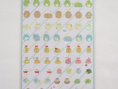 Cute Kawaii San-X Sumikko Gurashi Glitter Sticker Sheet 2023 - B - for Planner Journal Scrapbook Craft Sale