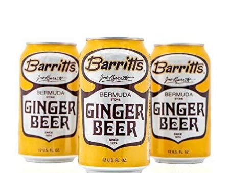 Barritt s Original Ginger Beer, Non-Alcoholic Soda Cocktail Mixer, 12 fl oz Cans, 24 Pack For Sale