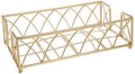 Boston International Arch Design Guest Towel Napkin Holder Caddy, 9 x 5.25-Inches, Gold Leaf For Sale