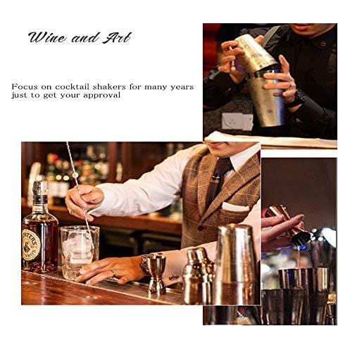 Boston Cocktail Shaker : 18oz Unweighted & 28oz Weighted Professional Bartender Kit, LUCKYGOOBO Premium Stainless Steel Martini Shaker,Bar Set. Discount