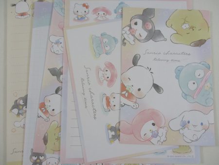 Cute Kawaii Cinnamoroll Purin Kuromi My Melody Pochacco Letter Sets - Writing Paper Envelope Stationery Hot on Sale