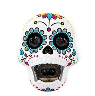 BigMouth Inc. Sugar Skull Bottle Opener – Hilarious Wall Mounted Bottle Opener, Fun Home Bar Accessories – Makes a Great Gift Idea Cheap