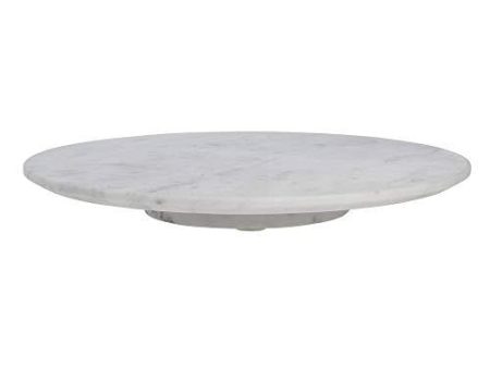 White Marble Lazy Susan - 15 Dia x 1 3 4 H Supply