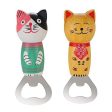 Bottle Opener Stainless Steel Beer Bottle Opener Cute Wooden Cats Opener with Magnet 2pcs Supply