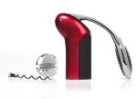 Rabbit Original Vertical Lever Corkscrew Wine Opener with Foil Cutter and Extra Spiral (Candy Apple Red) on Sale