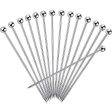 15PCS Cocktail Picks, Upgrade Stainless Steel Martini Picks, Reusable Metal Cocktail Skewers, 4.3 Inches Cocktail Toothpicks for Martinis Olives Appetizers Sandwich by FATLODA Supply