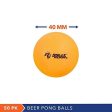 Rally and Roar Beer Pong Balls, 50 Count, 40mm, Orange - Colored Beer Pong Balls for Parties - Washable, Dent-Resistant Beer Pong Ball Set for Beer Pong Shots Game - Premium Table Tennis Accessories Discount