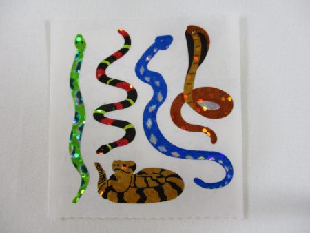 Sandylion Snake Glitter Sticker Sheet   Module - Vintage & Collectible Hot on Sale