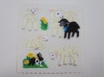 Sandylion Lamb Sheep Fuzzy Sticker Sheet   Module - Vintage & Collectible Online Sale