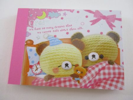 Cute Kawaii Crux Cream Bears Mini Notepad   Memo Pad - Stationery Designer Paper Collection Cheap