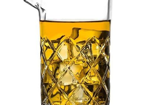 Lighten Life Cocktail Mixing Glass,20oz Mixing Glass with Thick Bottom,Premium Old Fashioned Bar Mixer Glass for Stirring Drinks,Professional Stirring Glass Cocktail beaker For Sale