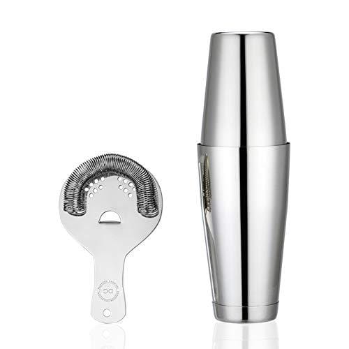 Boston Shaker Set: Weighted & Unweighted Martini Shaker With Hawthorne Strainer, 18 28oz Stainless Steel Cocktail Shaker, Professional Bartender Kits For Drink Mixing Mixology Cheap