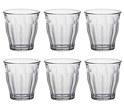 Duralex Made In France Picardie Clear Tumbler, Set of 6, 3-1 8 Ounce Hot on Sale