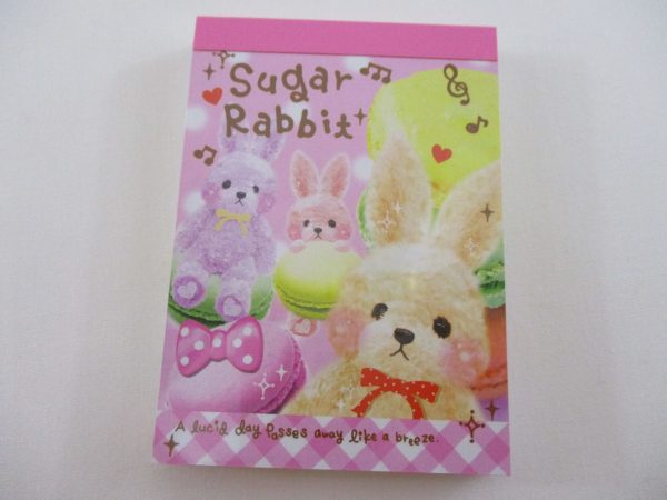 Cute Kawaii Q-Lia Sugar Rabbit Mini Notepad   Memo Pad - Stationery Designer Paper Collection on Sale