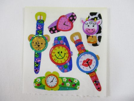 Sandylion Watch Glitter Sticker Sheet   Module - Vintage & Collectible Online