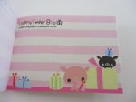 Cute Kawaii Crux Pig Piggy Happy Sweet Boo Mini Notepad   Memo Pad - Stationery Design Writing Collection Supply