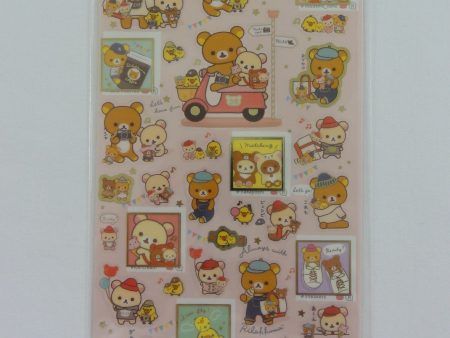 Cute Kawaii San-X Rilakkuma Sticker Sheet 2019 - Always with Rilakkuma A - for Planner Journal Scrapbook Craft Gift Hot on Sale