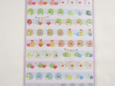 Cute Kawaii San-X Sumikko Gurashi Glitter Sticker Sheet 2023 - A - for Planner Journal Scrapbook Craft Online now