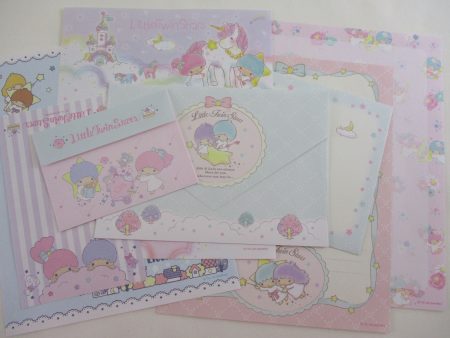 Cute Kawaii Little Twin Stars Letter Sets - Penpal Stationery Writing Paper Envelope Fashion