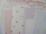 Cute Kawaii Q-Lia Misty Pallete Fruits Strawberry Lemon Letter Sets - Stationery Writing Paper Envelope Penpal Online Sale