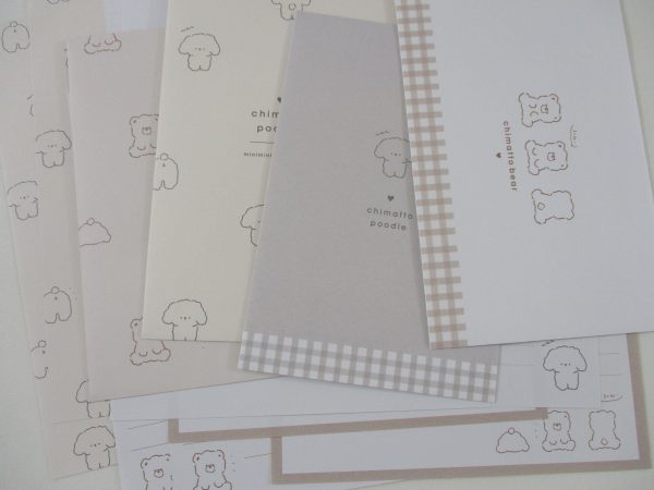 Cute Kawaii Q-Lia Chimatto Bear Letter Sets - Stationery Writing Paper Envelope Penpal Online