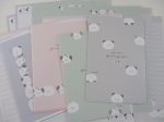 Cute Kawaii Q-Lia Funwari Panda dear Letter Sets - Stationery Writing Paper Envelope Penpal Hot on Sale