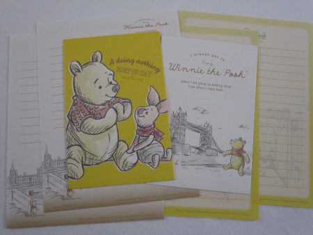 Cute Kawaii Winnie The Pooh Honey Bear Letter Sets A - Writing Paper Envelope Stationery Fashion