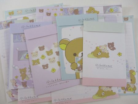 Cute Kawaii San-X Rilakkuma Heart Friendship 2022 Letter Sets - Stationery Writing Paper Envelope Sale