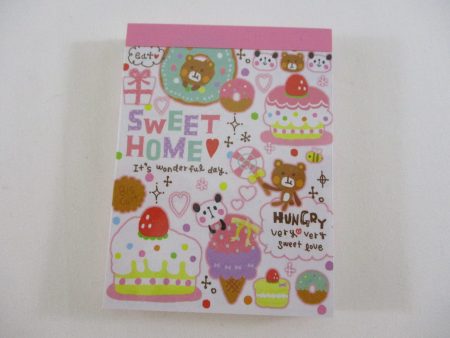 Cute Kawaii  Q-Lia Bear Panda Sweet Mini Notepad   Memo Pad - Stationery Designer Paper Collection Discount