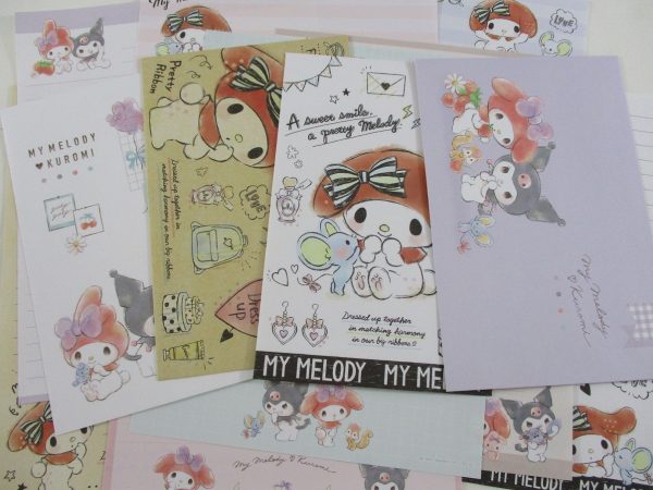 Cute Kawaii My Melody and Kuromi Letter Sets - Writing Paper Envelope Stationery Discount