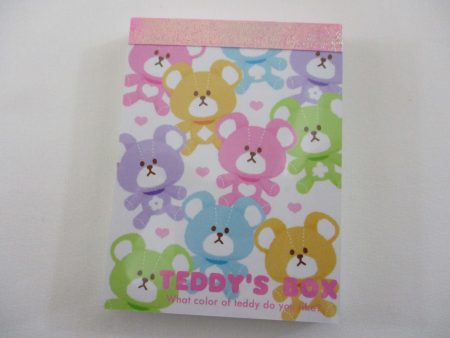 Cute Kawaii  Q-Lia Bear Teddy Box Mini Notepad   Memo Pad - Stationery Designer Paper Collection For Cheap