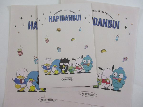 Cute Kawaii Sanrio Characters Hapidanbui Badtz Pekkle Pochacco Keroppi Letter Set 2023 - Writing Papers Envelope Online Sale