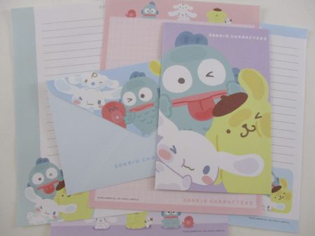 Cute Kawaii Cinnamoroll Purin Hangyodon Letter Sets - Writing Paper Envelope Stationery Cheap