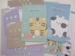 Cute Kawaii Q-Lia Tiger Cow Friends Letter Sets - Stationery Writing Paper Envelope Penpal Online